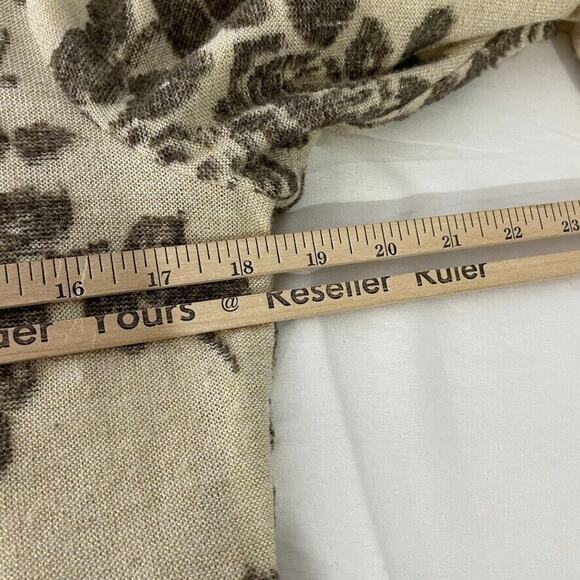 Sara Campbell Beige Floral Print Sweater Dress Size S Women's - Picture 8 of 9